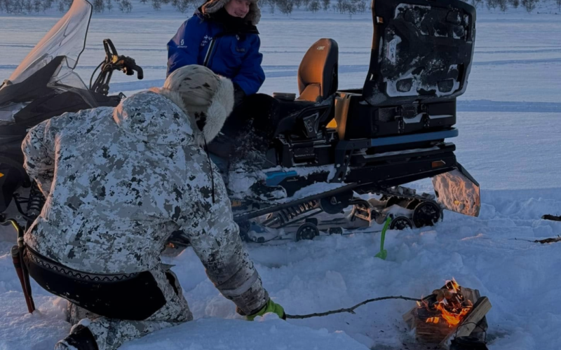 LAKE INARI ICE FISHING CAMP