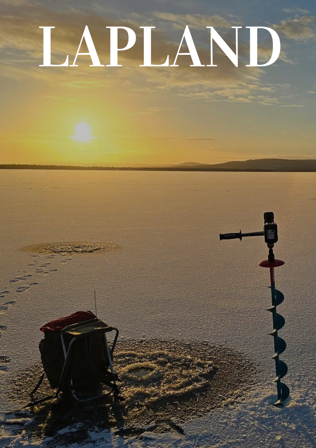 WINTER FISHING BY SNOWMOBILE- Inari